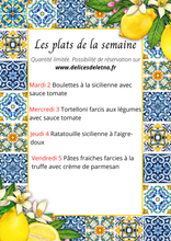 Charger l&#39;image dans la galerie, Plats de la semaine
