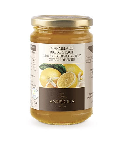 Marmelade Biologique “Limone Di Siracusa I.G.P. ” Citrons De Sicile – 360g
